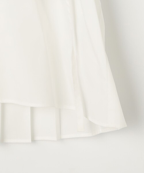 NOLLEY’S Sophi（ノーリーズソフィ）の「ウォッシャブルドレープポプリンバックプリーツシャツ（シャツ/ブラウス・レディース・カーキ/サックスブルー/ホワイト・38）」の5枚目の写真