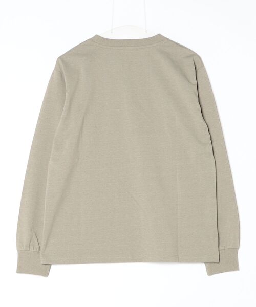 NANGA(ナンガ)の「ECO HYBRID BOX LOGO EMBROIDERY L/S TEE W/エコハイブリッド ボックスロゴ エンブロイダリーティー(Tシャツ/カットソー・レディース・ピンク/ホワイト/カーキ/ブラック・L/M/S)」の5枚目の写真