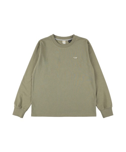 NANGA(ナンガ)の「ECO HYBRID BOX LOGO EMBROIDERY L/S TEE W/エコハイブリッド ボックスロゴ エンブロイダリーティー(Tシャツ/カットソー・レディース・ピンク/ホワイト/カーキ/ブラック・L/M/S)」の2枚目の写真