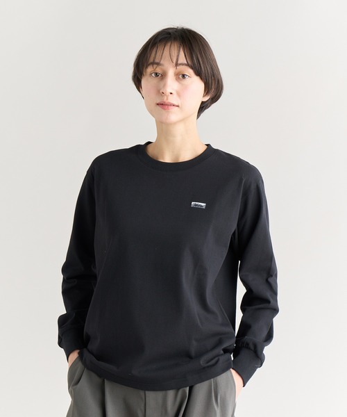 NANGA(ナンガ)の「ECO HYBRID BOX LOGO EMBROIDERY L/S TEE W/エコハイブリッド ボックスロゴ エンブロイダリーティー(Tシャツ/カットソー・レディース・ピンク/ホワイト/カーキ/ブラック・L/M/S)」の3枚目の写真