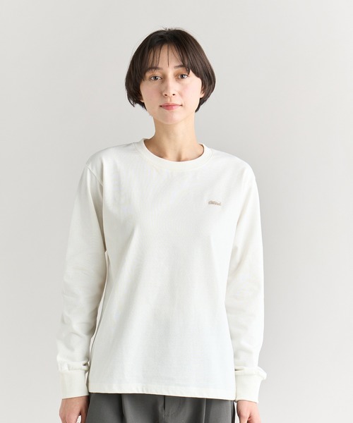 NANGA(ナンガ)の「ECO HYBRID BOX LOGO EMBROIDERY L/S TEE W/エコハイブリッド ボックスロゴ エンブロイダリーティー(Tシャツ/カットソー・レディース・ピンク/ホワイト/カーキ/ブラック・L/M/S)」の9枚目の写真
