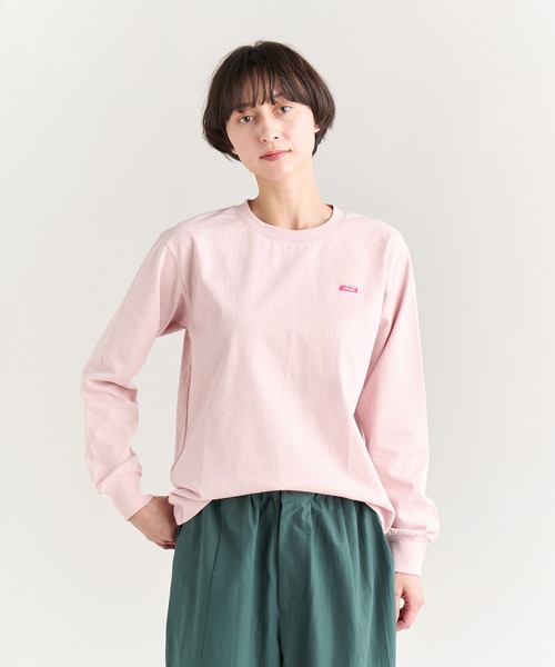 NANGA(ナンガ)の「ECO HYBRID BOX LOGO EMBROIDERY L/S TEE W/エコハイブリッド ボックスロゴ エンブロイダリーティー(Tシャツ/カットソー・レディース・ピンク/ホワイト/カーキ/ブラック・L/M/S)」の13枚目の写真