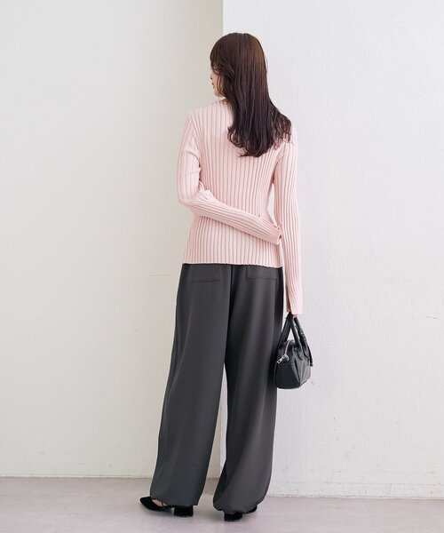 mystic(ミスティック)の「オーバータックイージースラックス(その他パンツ・レディース・アイボリー/ベージュ/チャコールグレー・1/2)」の22枚目の写真