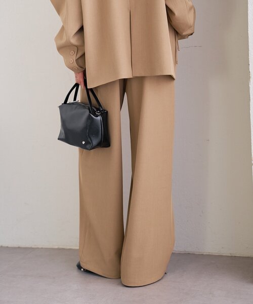 mystic(ミスティック)の「オーバータックイージースラックス(その他パンツ・レディース・アイボリー/ベージュ/チャコールグレー・1/2)」の11枚目の写真