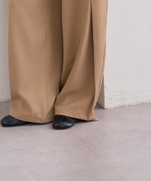 mystic(ミスティック)の「オーバータックイージースラックス(その他パンツ・レディース・アイボリー/ベージュ/チャコールグレー・1/2)」の8枚目の写真