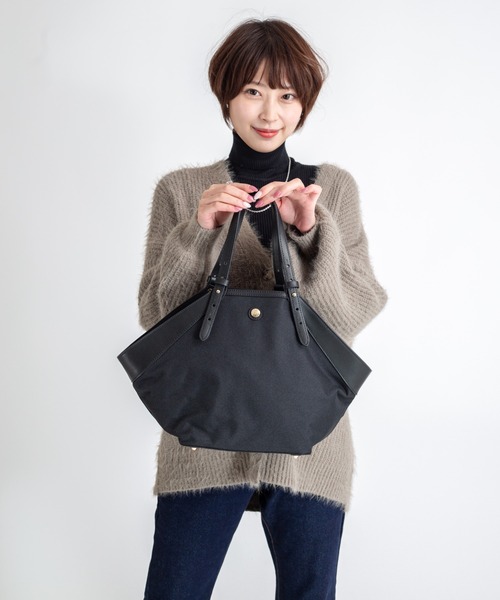 SAN HIDEAKI MIHARA(サンヒデアキミハラ)の「【SAN HIDEAKI MIHARA】バスケットトートバッグ Mサイズ 肩掛け(トートバッグ・レディース・ブラック/グレー・FREE)」の15枚目の写真