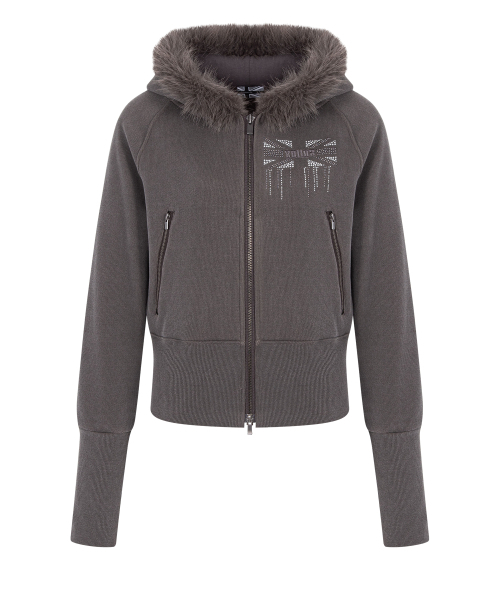 PLEASENOFOLLOW(プリーズノーフォロー)の「Becky Fur Hoodie Jacket (Mocha Brown)(パーカー・レディース・その他・FREE)」の3枚目の写真