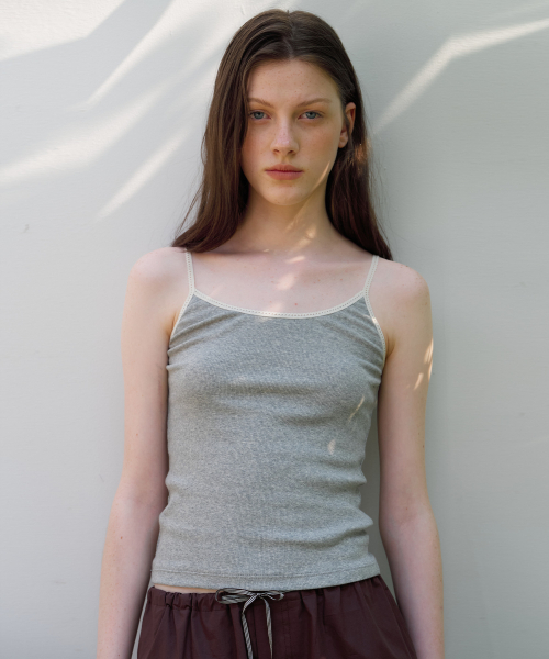 BUT'TON(ボッタン)の「Trimming Sleeveless (Melange)(Tシャツ/カットソー・レディース・その他・FREE)」の2枚目の写真