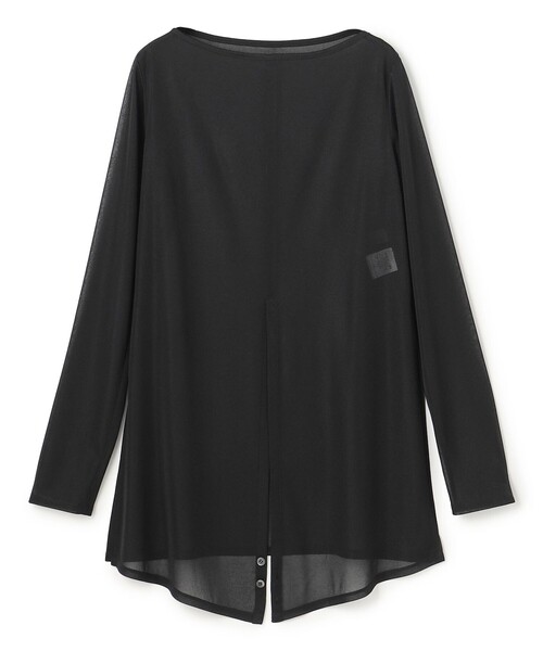 uncrave（アンクレイヴ）の「トリコットシフォン カシュクールトップス（Tシャツ/カットソー・レディース・ピンク系/ブラック系/ネイビー系/ホワイト系・F）」の3枚目の写真
