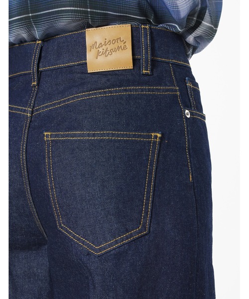Maison Kitsune（メゾンキツネ）の「WIDE LEG JEANS（デニムパンツ・レディース・インディゴブルー・25/26/27/28）」の7枚目の写真