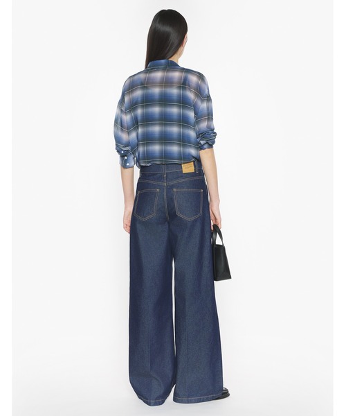 Maison Kitsune（メゾンキツネ）の「WIDE LEG JEANS（デニムパンツ・レディース・インディゴブルー・25/26/27/28）」の5枚目の写真