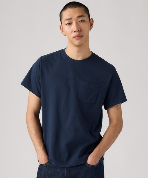 Levi's(リーバイス)の「Levi's/リーバイス エッセンシャルポケットTシャツ(Tシャツ/カットソー・メンズ・ネイビー・XL/L/M/S)」の3枚目の写真