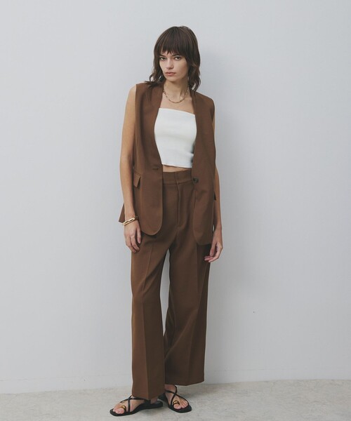 uncrave(アンクレイヴ)の「ウォッシャブルドライサップ ジレ(ベスト・レディース・ネイビー系/グレー系/ベージュ系1/ブラック系/黄土色系・2/1)」の12枚目の写真