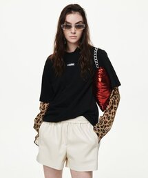 B QUIET（ビークワイエット）の「OVERSIZED TSHIRTS_BLACK（Tシャツ/カットソー）」