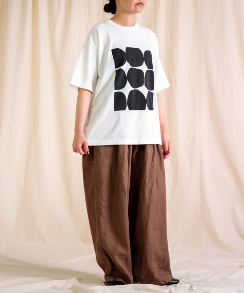 prit（プリット）の「[prit] 空紡度詰天竺 フレームドットプリントTシャツ（Tシャツ/カットソー・レディース・ホワイト系その他4/ホワイト系その他3/ホワイト系その他2/ホワイト系その他・FREE）」の19枚目の写真