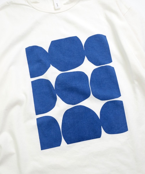 prit（プリット）の「[prit] 空紡度詰天竺 フレームドットプリントTシャツ（Tシャツ/カットソー・レディース・ホワイト系その他4/ホワイト系その他3/ホワイト系その他2/ホワイト系その他・FREE）」の15枚目の写真