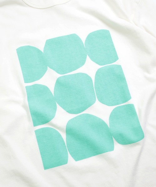 prit（プリット）の「[prit] 空紡度詰天竺 フレームドットプリントTシャツ（Tシャツ/カットソー・レディース・ホワイト系その他4/ホワイト系その他3/ホワイト系その他2/ホワイト系その他・FREE）」の9枚目の写真