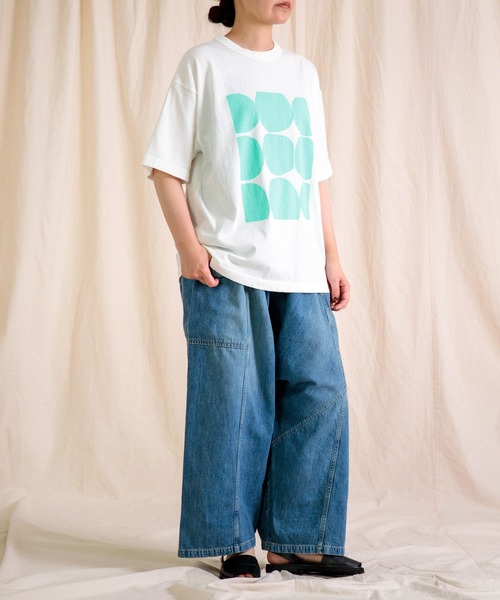 prit（プリット）の「[prit] 空紡度詰天竺 フレームドットプリントTシャツ（Tシャツ/カットソー・レディース・ホワイト系その他4/ホワイト系その他3/ホワイト系その他2/ホワイト系その他・FREE）」の8枚目の写真