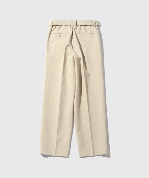 ADAM ET ROPE'（アダムエロペ）の「コットンダブルクロス ベルテッド ワイドスラックス（スラックス・メンズ・ブラック/ベージュ・M/L）」の7枚目の写真