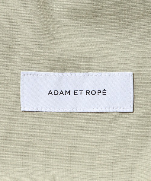 ADAM ET ROPE'（アダムエロペ）の「コットンダブルクロス ベルテッド ワイドスラックス（スラックス・メンズ・ブラック/ベージュ・M/L）」の10枚目の写真