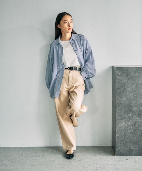 LEPSIM(レプシィム)の「カツラギカラーパンツ 630166(その他パンツ・レディース・ベージュ/キナリ/カーキ・LARGE/MEDIUM)」の17枚目の写真