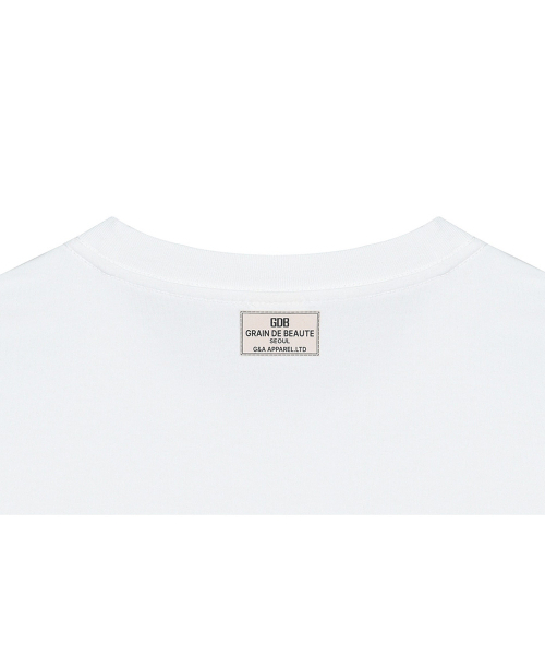 GRAIN DE BEAUTE（グランデボーテ）の「GDB T-SHIRT 03 [WHITE]（Tシャツ/カットソー・レディース・ホワイト・S/M/L/XL）」の4枚目の写真