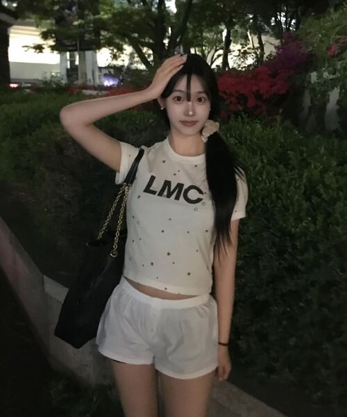LMCの「WM OG クロップドTシャツ フラワーグレー(Tシャツ/カットソー・レディース・その他・M/S)」の5枚目の写真