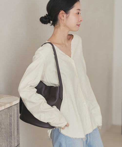 plage(プラージュ)の「《追加》R’IAM シルクMIX DAMEGE シャツ(シャツ/ブラウス・レディース・ホワイト・FREE)」の1枚目の写真