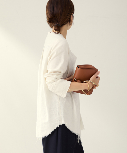 plage(プラージュ)の「《追加》R’IAM シルクMIX DAMEGE シャツ(シャツ/ブラウス・レディース・ホワイト・FREE)」の14枚目の写真