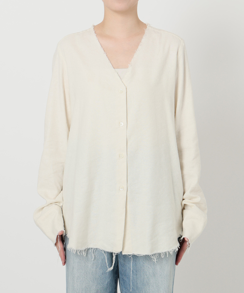 plage(プラージュ)の「《追加》R’IAM シルクMIX DAMEGE シャツ(シャツ/ブラウス・レディース・ホワイト・FREE)」の16枚目の写真