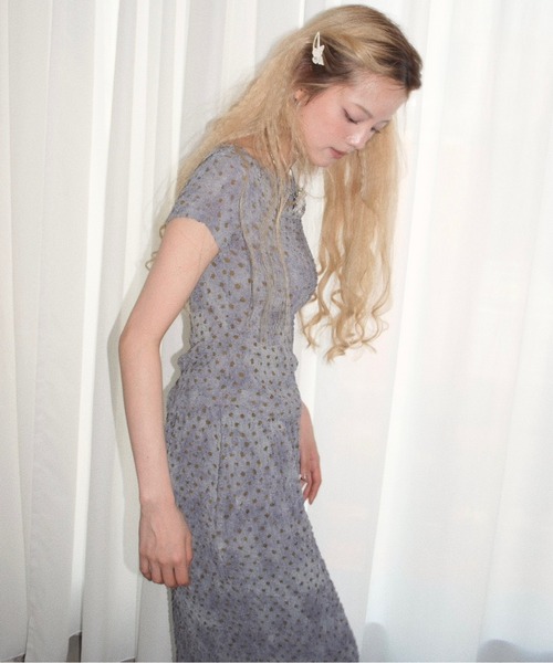 musubore(ムスボレ)の「popcorn shirring gradation print tops / シャーリングプリントトップス(シャツ/ブラウス・レディース・パープル/ブラウン・FREE)」の12枚目の写真