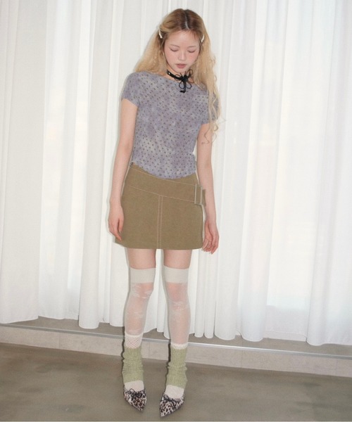 musubore(ムスボレ)の「popcorn shirring gradation print tops / シャーリングプリントトップス(シャツ/ブラウス・レディース・パープル/ブラウン・FREE)」の13枚目の写真