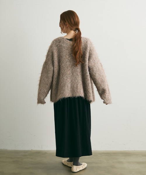 Crisp（クリスプ）の「タックデザインフレアワンピース（ワンピース・レディース・ブラック/アイボリー・FREE）」の21枚目の写真