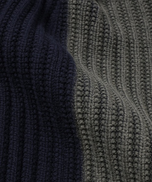 JUNYA WATANABE MAN（ジュンヤワタナベマン）の「WOOL RIB BLEACHLNIT（ニット/セーター・メンズ・ブラック/ネイビー・M/L）」の5枚目の写真