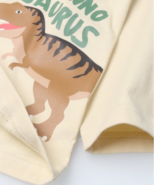 Crescent(クレッセント)の「恐竜プリント長袖Tシャツ(Tシャツ/カットソー・キッズ・ベージュ/ブルー・80/90/100/110/120/130)」の6枚目の写真