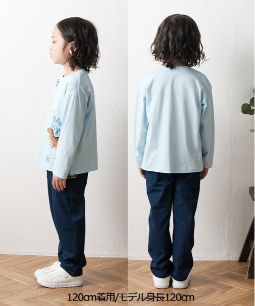 Crescent(クレッセント)の「恐竜プリント長袖Tシャツ(Tシャツ/カットソー・キッズ・ベージュ/ブルー・80/90/100/110/120/130)」の10枚目の写真