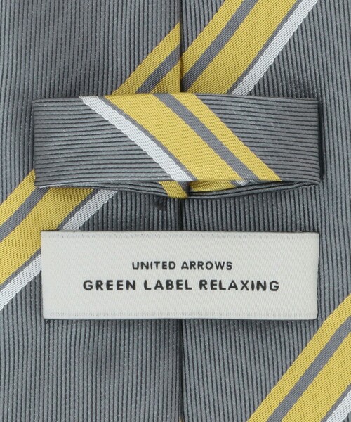 green label relaxing（グリーンレーベルリラクシング）の「GLR ポリエステル ウォッシャブル ストライプ3 ネクタイ（ネクタイ・メンズ・オリーブ/ダークブラウン/ダークグレー・FREE）」の13枚目の写真