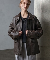 SERACE（セラス）の「レザーブルゾン（ブルゾン）」