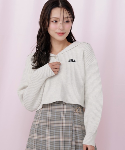 JILL by JILL STUART(ジルバイジルスチュアート)の「ビッグカラー畔ニット(ニット/セーター・レディース・ブルー系その他/レッド系その他/ホワイト/ブラック系その他・FREE)」の10枚目の写真