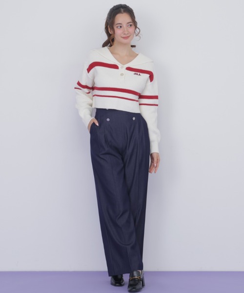 JILL by JILL STUART(ジルバイジルスチュアート)の「ビッグカラー畔ニット(ニット/セーター・レディース・ブルー系その他/レッド系その他/ホワイト/ブラック系その他・FREE)」の22枚目の写真