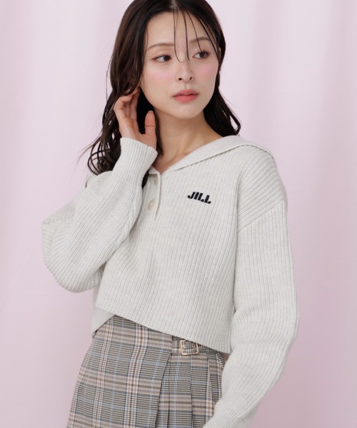 JILL by JILL STUART(ジルバイジルスチュアート)の「ビッグカラー畔ニット(ニット/セーター・レディース・ブルー系その他/レッド系その他/ホワイト/ブラック系その他・FREE)」の11枚目の写真