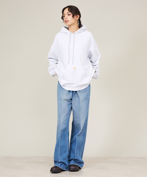 Russell Athletic(ラッセルアスレティック)の「【BerBerJin × RUSSELL ATHLETIC / ベルベルジン × ラッセル アスレティック】NuBlend × Athletic Jersey Double Face Hoodie(スウェット・メンズ・ブラック/ネイビー/グレー・M/L/XL)」の12枚目の写真