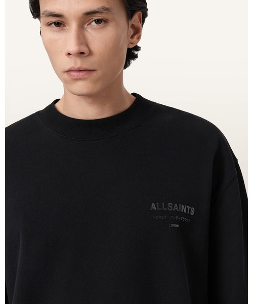 ALLSAINTS(オールセインツ)の「XANDER CREW NECK SWEATSHIRT | XANDER クルー ネック スウェットシャツ(スウェット・メンズ・ブラック・XS/S/M/L)」の2枚目の写真
