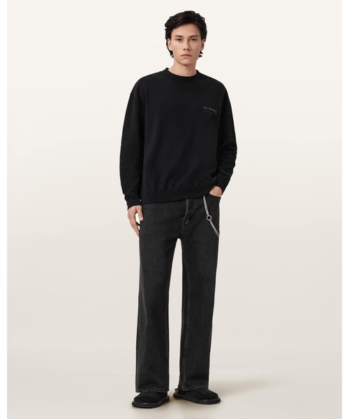 ALLSAINTS(オールセインツ)の「XANDER CREW NECK SWEATSHIRT | XANDER クルー ネック スウェットシャツ(スウェット・メンズ・ブラック・XS/S/M/L)」の3枚目の写真