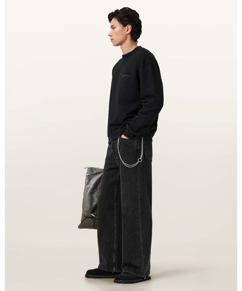 ALLSAINTS(オールセインツ)の「XANDER CREW NECK SWEATSHIRT | XANDER クルー ネック スウェットシャツ(スウェット・メンズ・ブラック・XS/S/M/L)」の5枚目の写真
