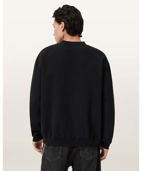 ALLSAINTS(オールセインツ)の「XANDER CREW NECK SWEATSHIRT | XANDER クルー ネック スウェットシャツ(スウェット・メンズ・ブラック・XS/S/M/L)」の6枚目の写真
