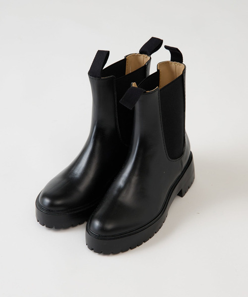 martinique(マルティニーク)の「《WEB限定》【Traditional Weatherwear】SIDE GORE RAIN BOOTS MID(レインシューズ・レディース・ブラック・38/37/36/39)」の1枚目の写真