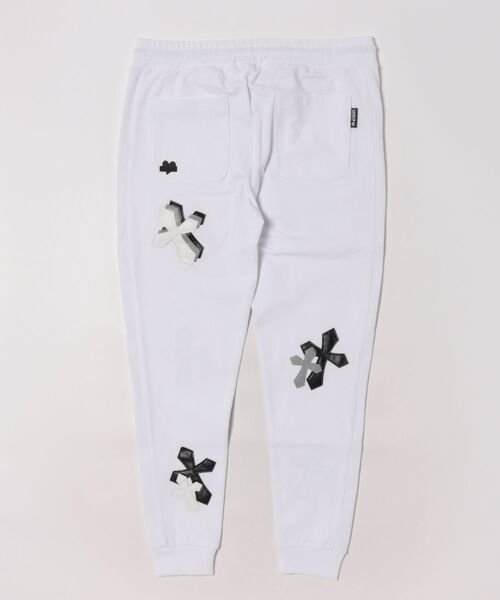 LUXE/R GOLF（ラグジュ ゴルフ）の「(RM)【LUXE/R GOLF】ストレッチ ポンチ クロスワッペン ジョガーパンツ（スウェットパンツ・メンズ・ブラック/杢グレー/ホワイト・LARGE/X-LARGE/MEDIUM）」の21枚目の写真