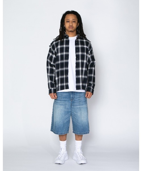 APPLEBUM(アップルバム)の「Cut Off Ombre Check Shirt(シャツ/ブラウス・メンズ・ブラック・MEDIUM/LARGE/X-LARGE)」の9枚目の写真