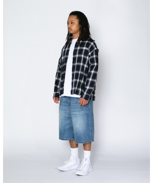 APPLEBUM(アップルバム)の「Cut Off Ombre Check Shirt(シャツ/ブラウス・メンズ・ブラック・MEDIUM/LARGE/X-LARGE)」の10枚目の写真